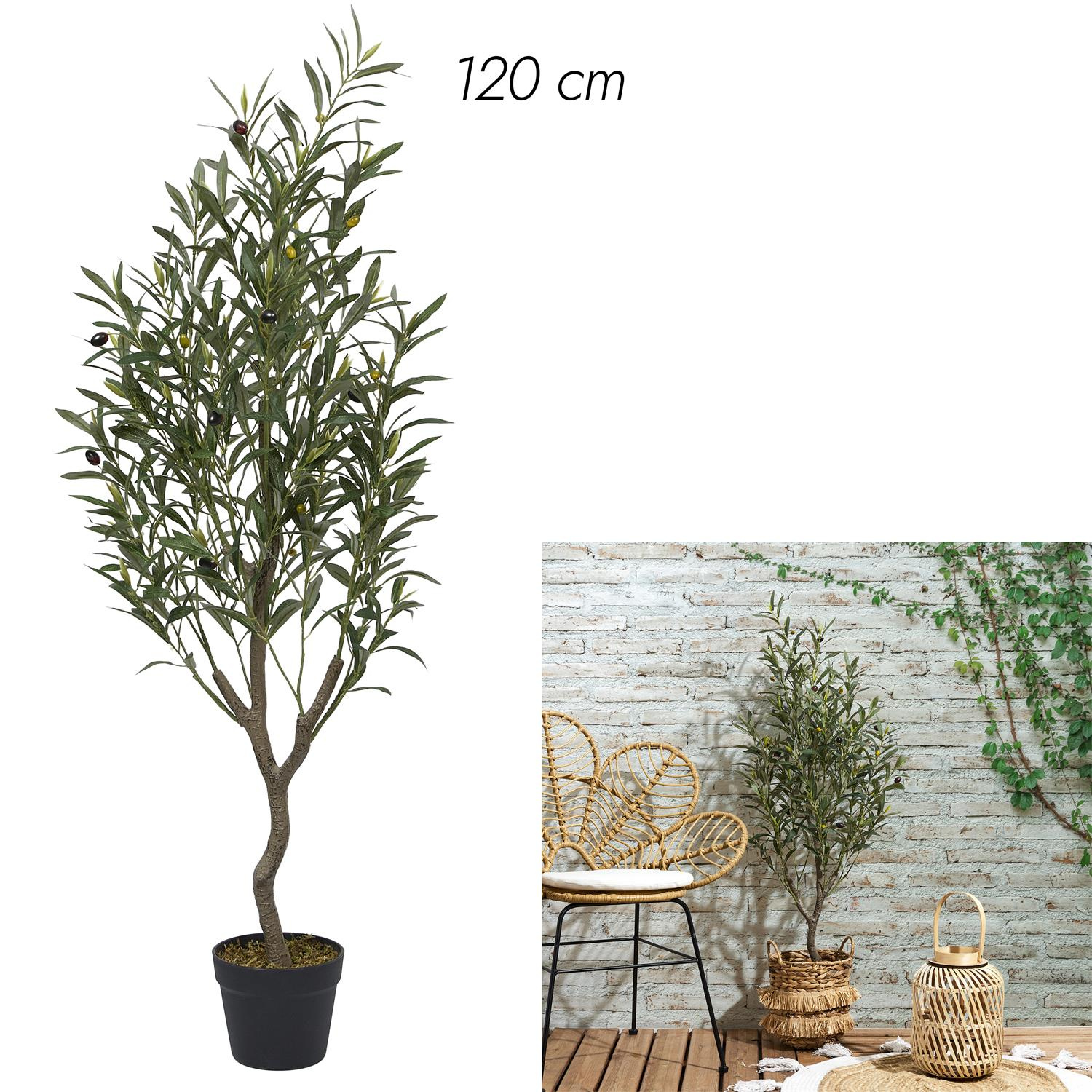 Sztuczna roślina drzewko oliwne 120cm - obrazek 4
