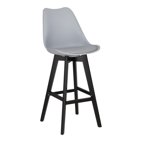 Stołek barowy Norden wood black high PP
