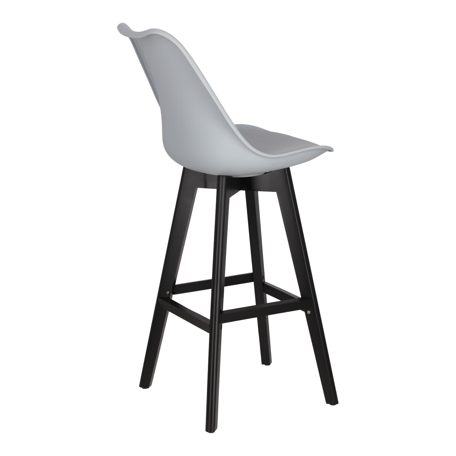 Stołek barowy Norden wood black high PP - obrazek 6