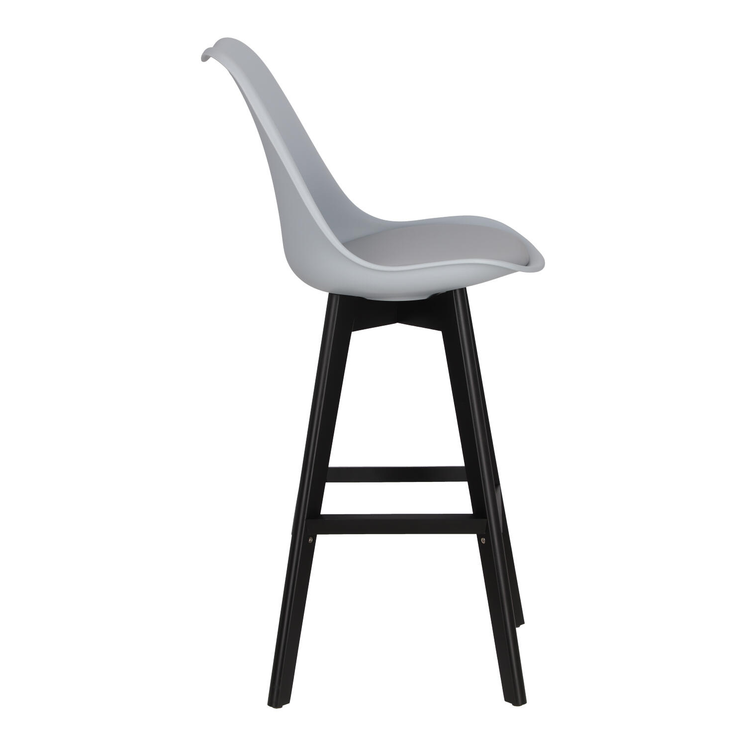 Stołek barowy Norden wood black high PP - obrazek 7