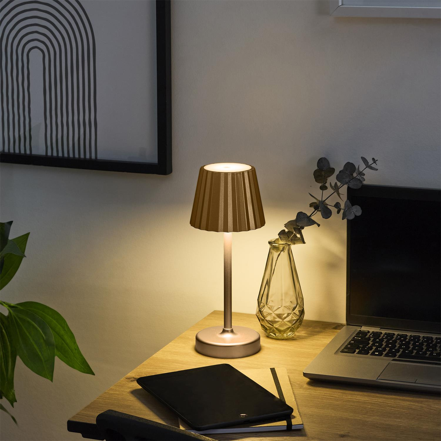 Lampka Blanca LED na dotyk złota - obrazek 2