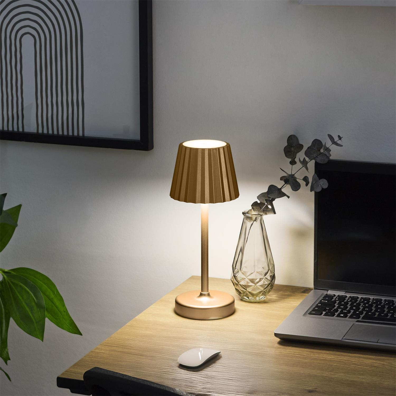 Lampka Blanca LED na dotyk złota - obrazek 3