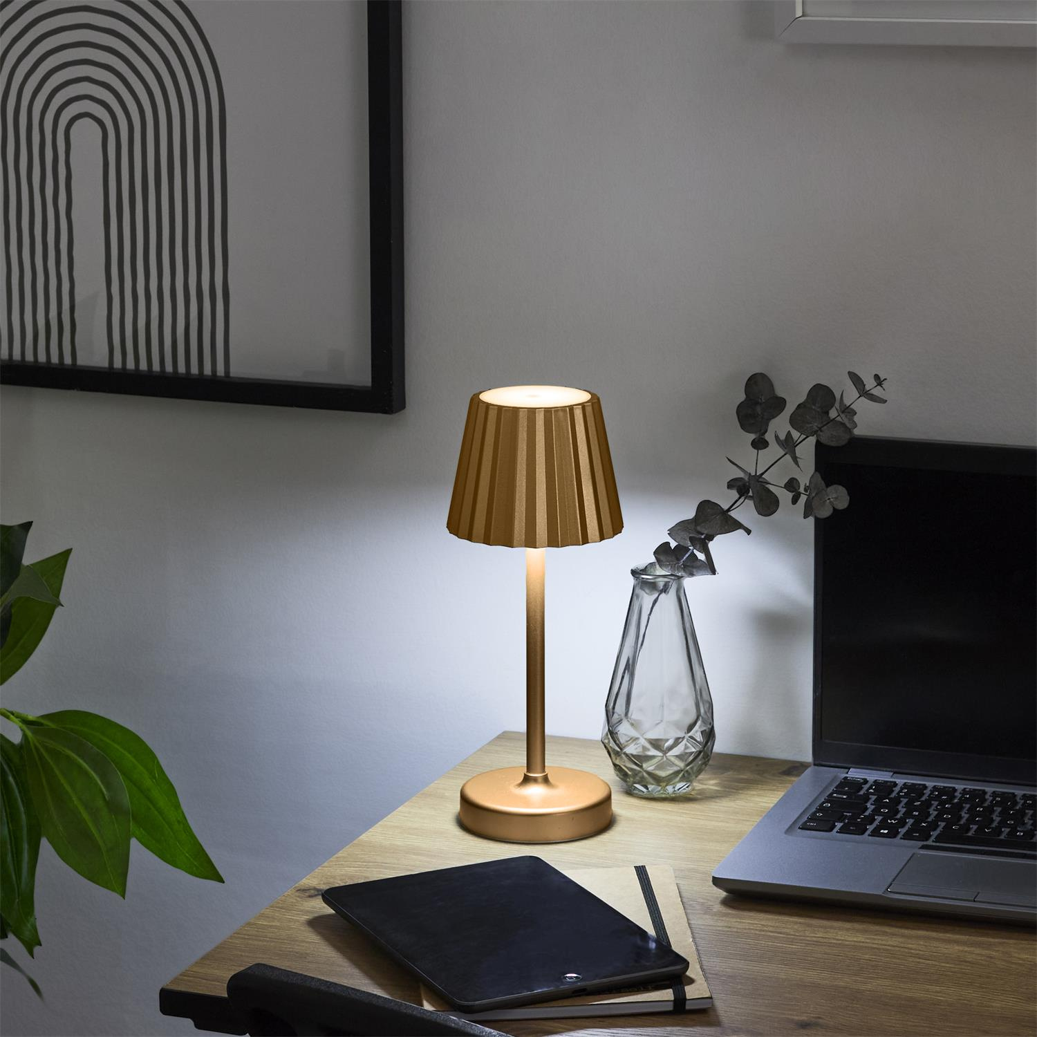 Lampka Blanca LED na dotyk złota - obrazek 4