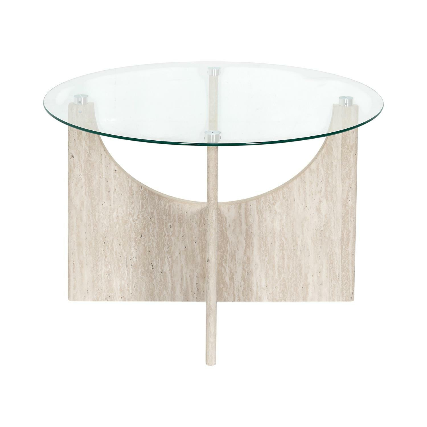 Stolik kawowy Yelo 70cm trawertyn - obrazek 8
