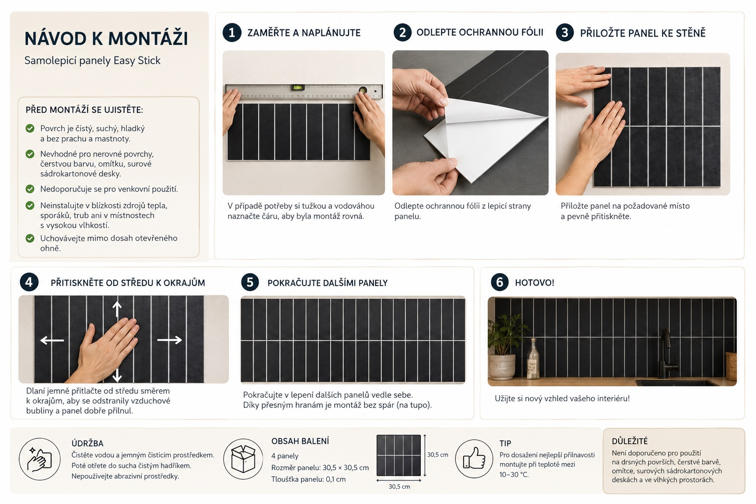 Panel winylowy samoprzylepny na ścianę - obrazek 8