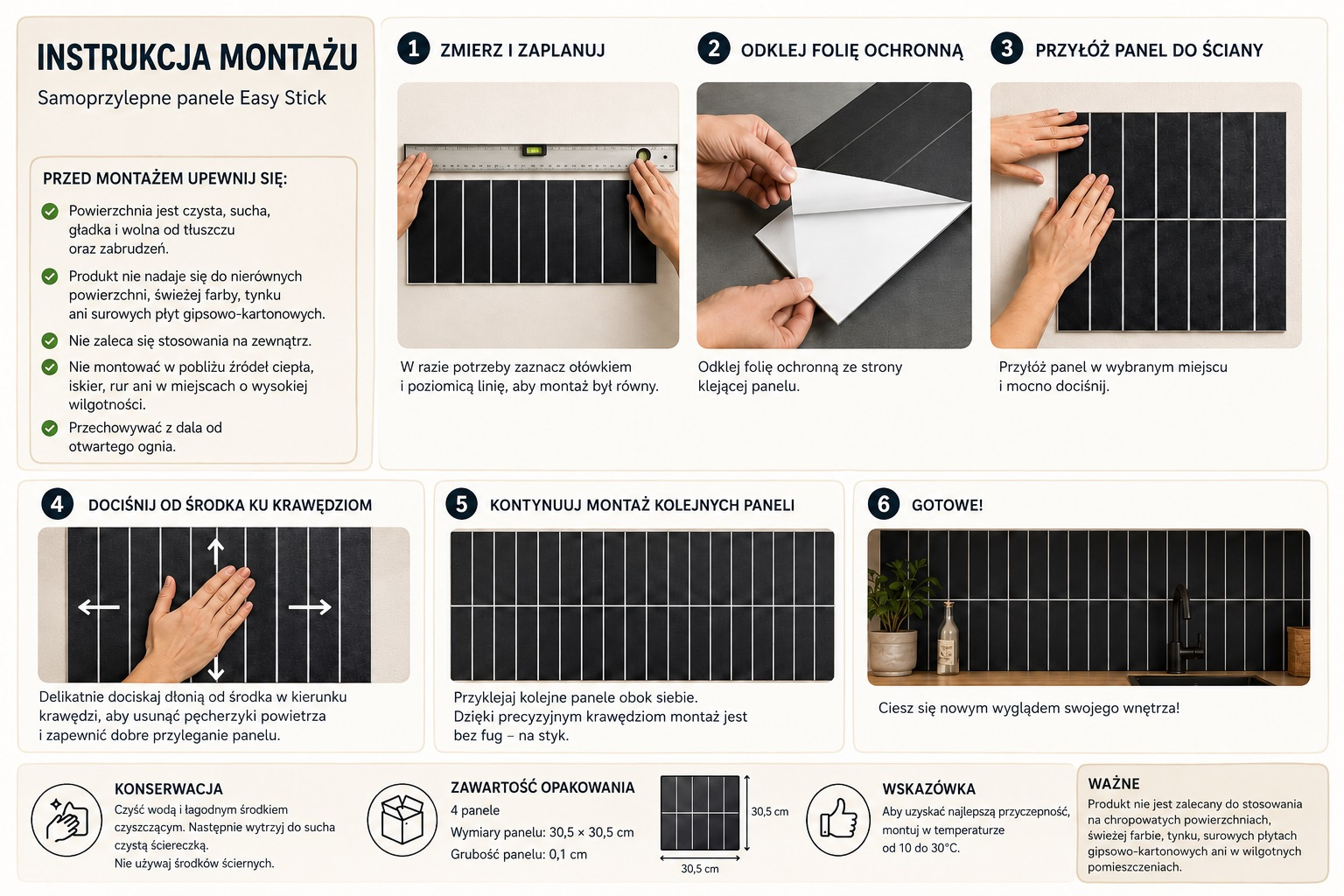 Panel winylowy samoprzylepny na ścianę - obrazek 8
