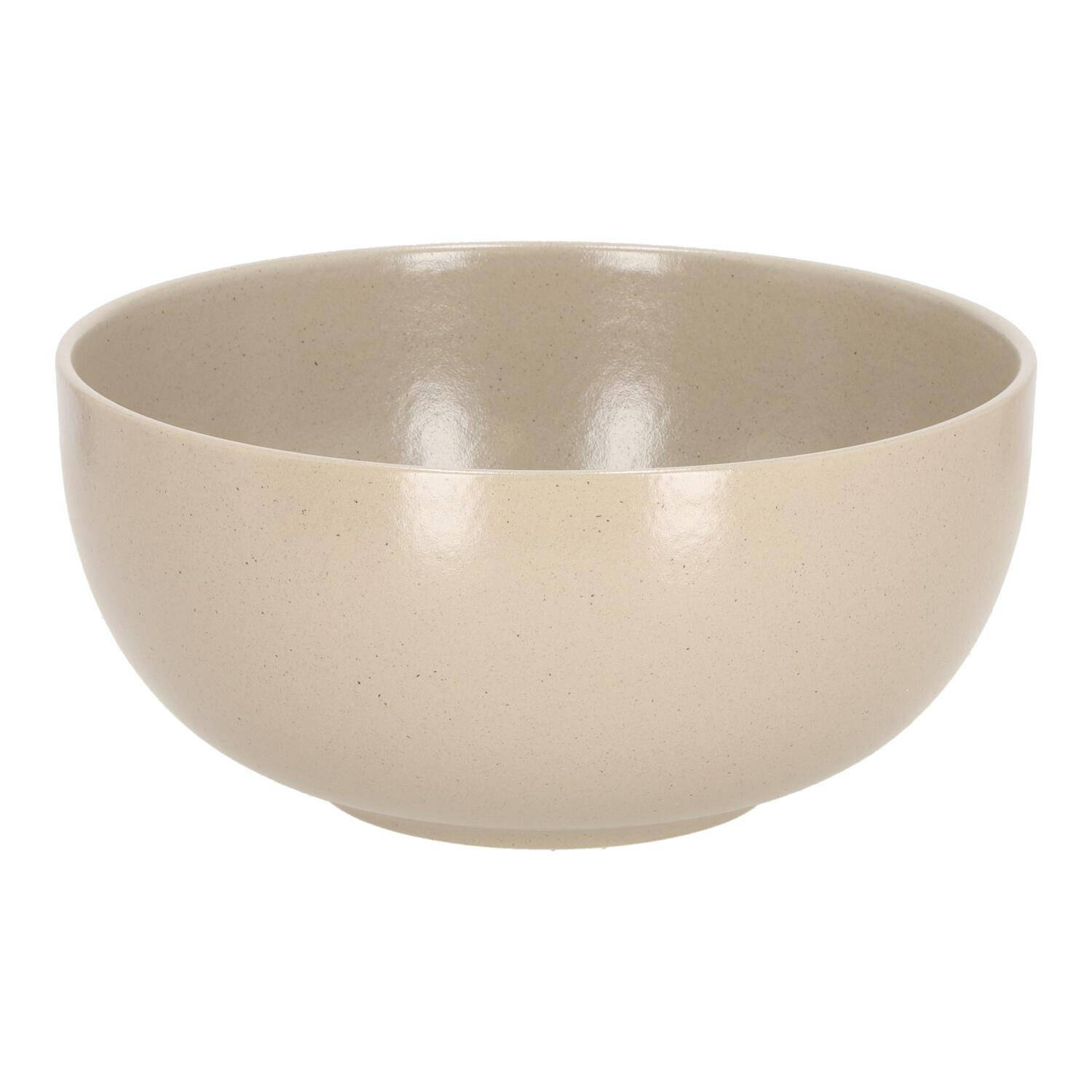 Miska Gomera 25 cm beżowa okrągła