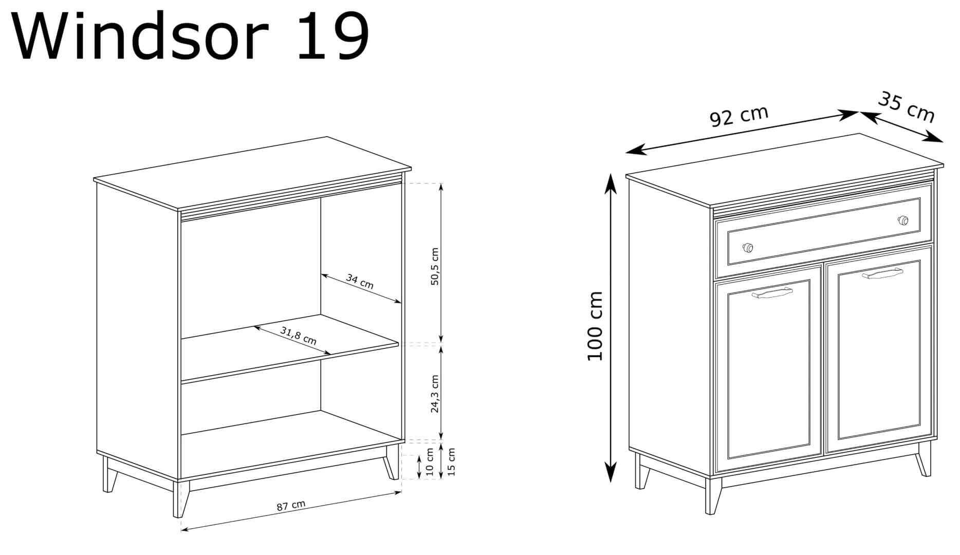 KOMODA WINDSOR W-19 - obrazek 7