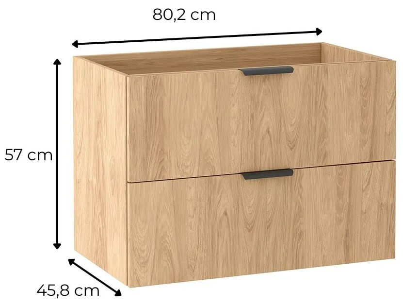 SZAFKA POD UMYWALKĘ LUNA 80 - obrazek 2