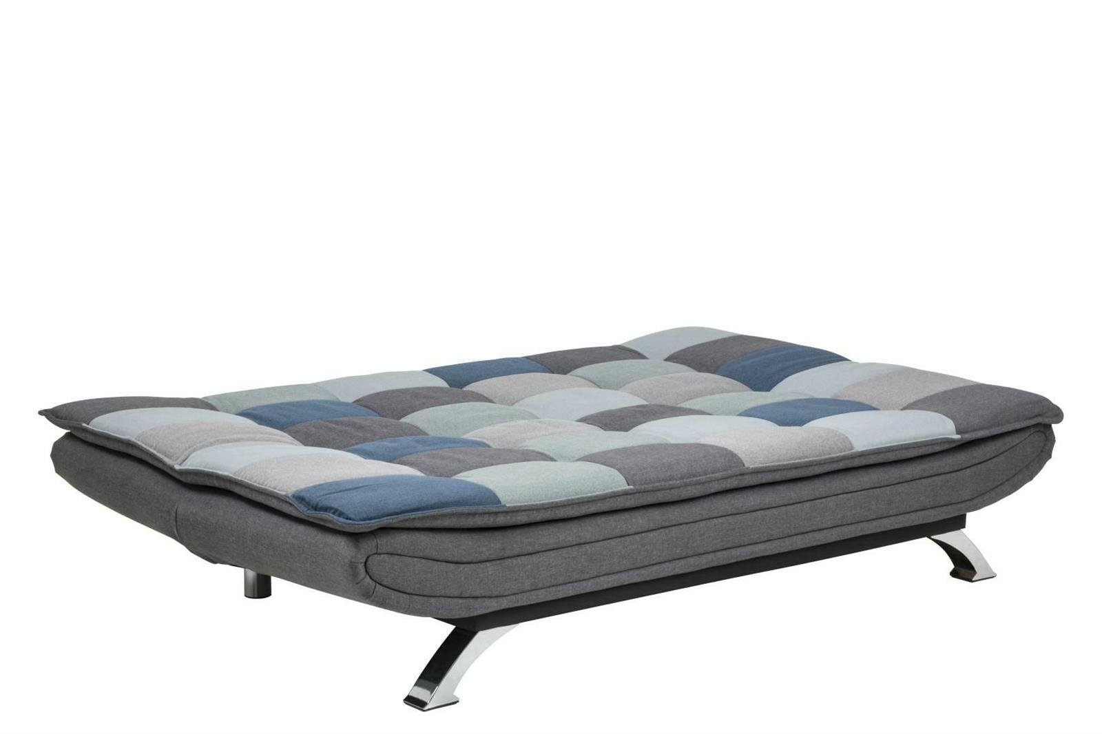 Sofa rozkładana Faith Patchwork niebies - obrazek 4