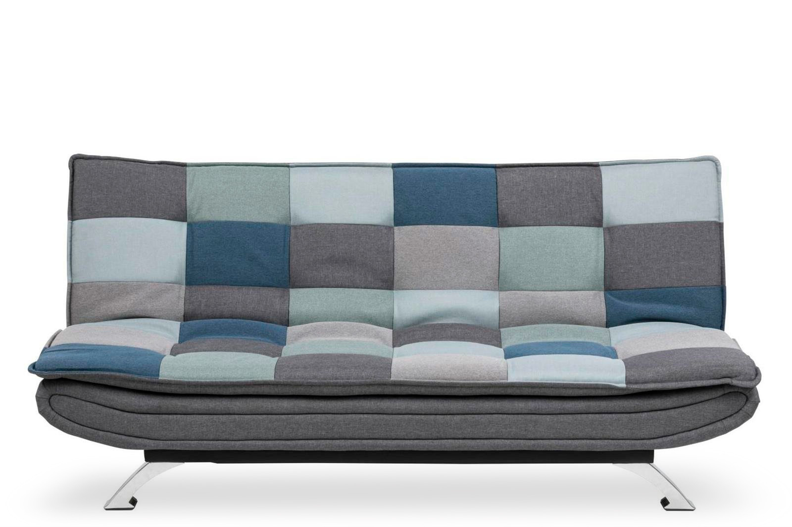Sofa rozkładana Faith Patchwork niebies